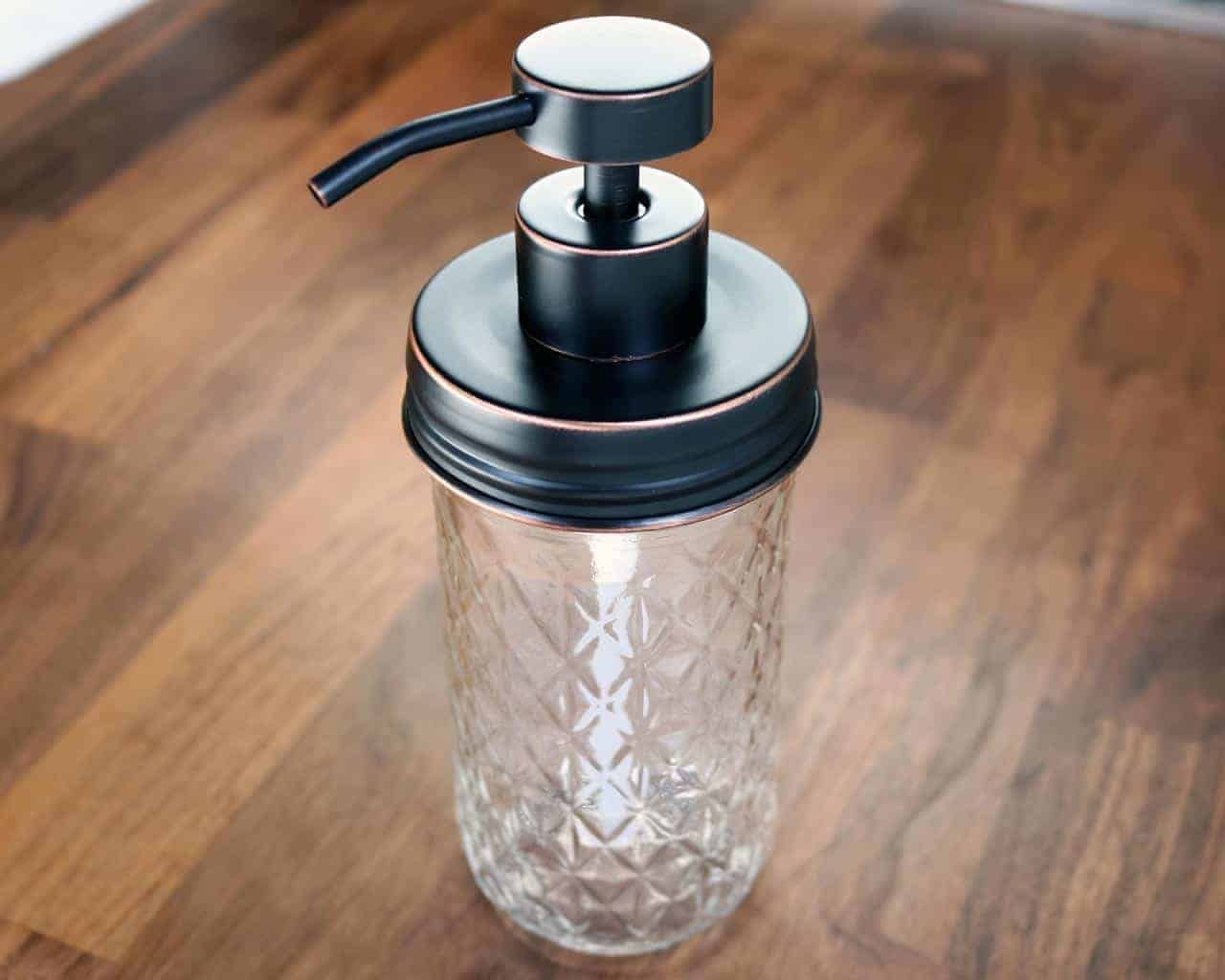 Oil Rubbed Bronze Soap Pump Lid Kit for Regular Mouth Mason Jars - Concordia Style Boutique