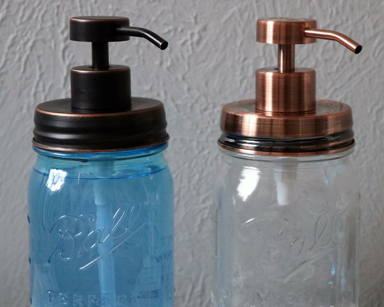 Vintage Copper Soap Pump Lid Kit for Regular Mouth Mason Jars - Concordia Style Boutique