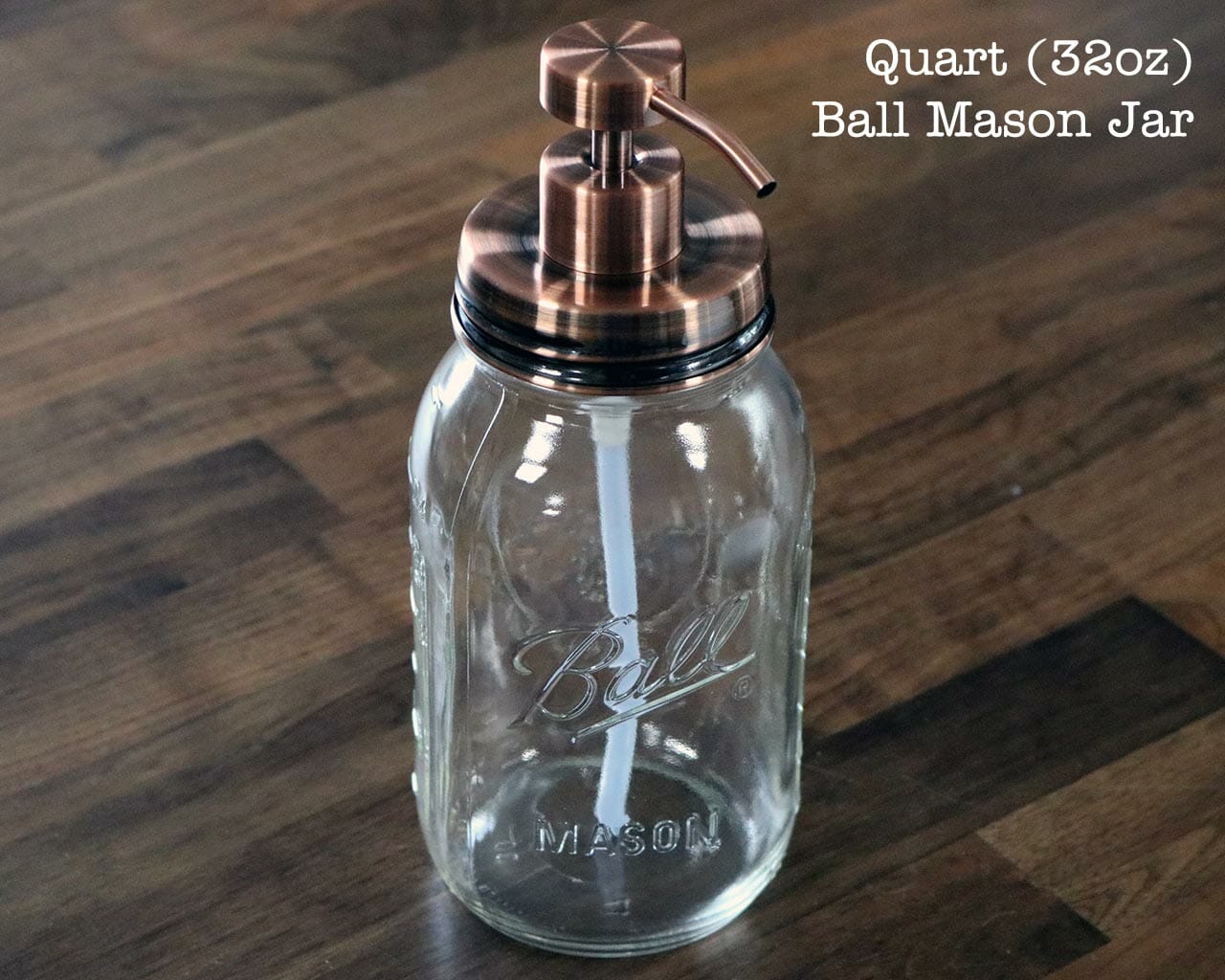 Vintage Copper Soap Pump Lid Kit for Regular Mouth Mason Jars - Concordia Style Boutique