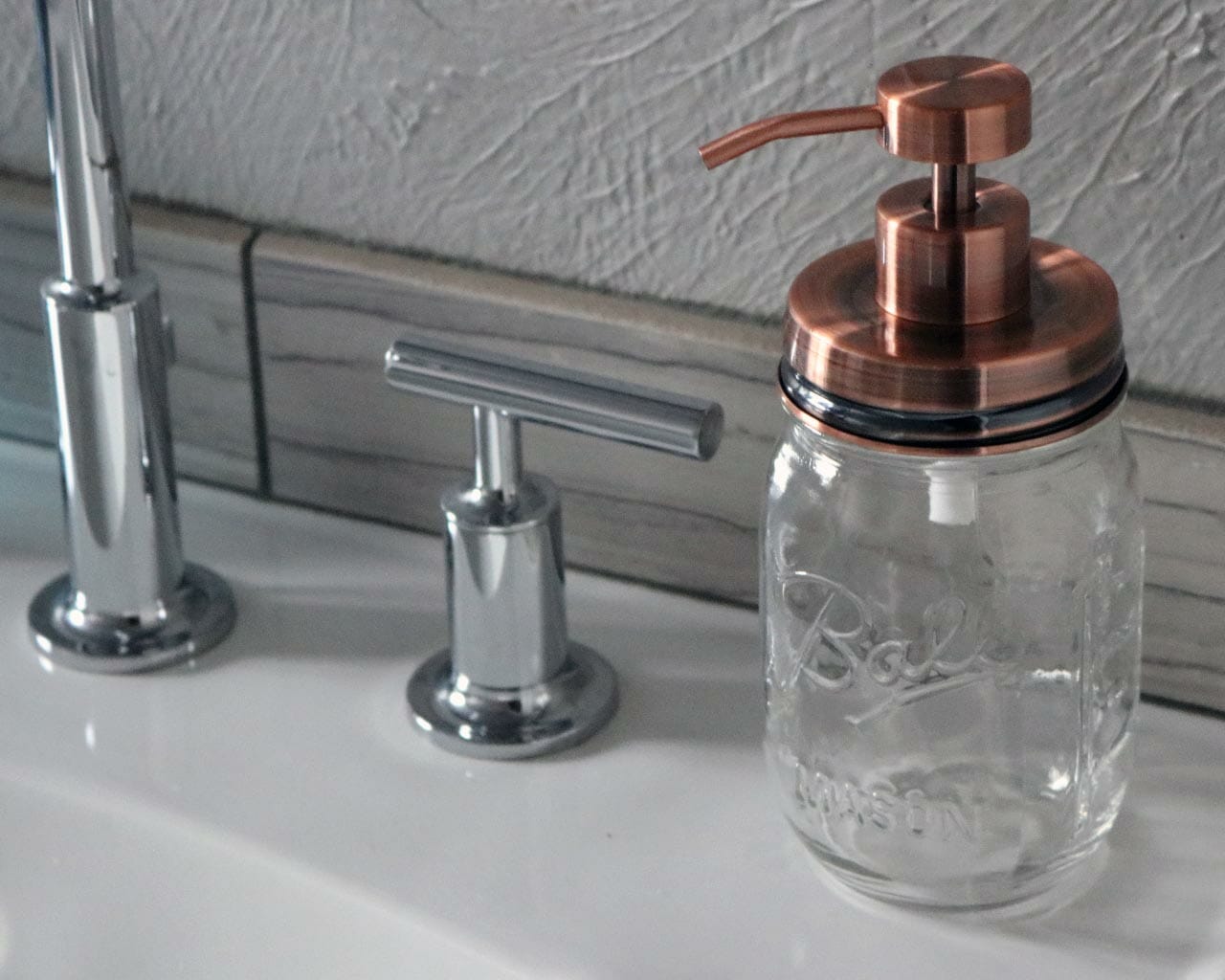 Vintage Copper Soap Pump Lid Kit for Regular Mouth Mason Jars - Concordia Style Boutique