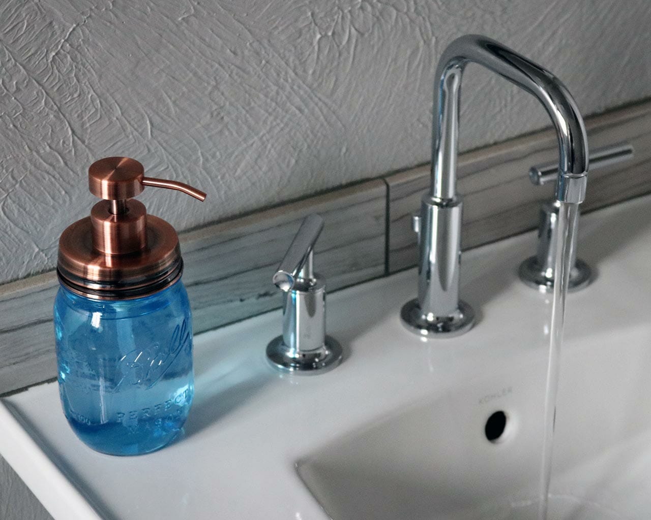 Vintage Copper Soap Pump Lid Kit for Regular Mouth Mason Jars - Concordia Style Boutique