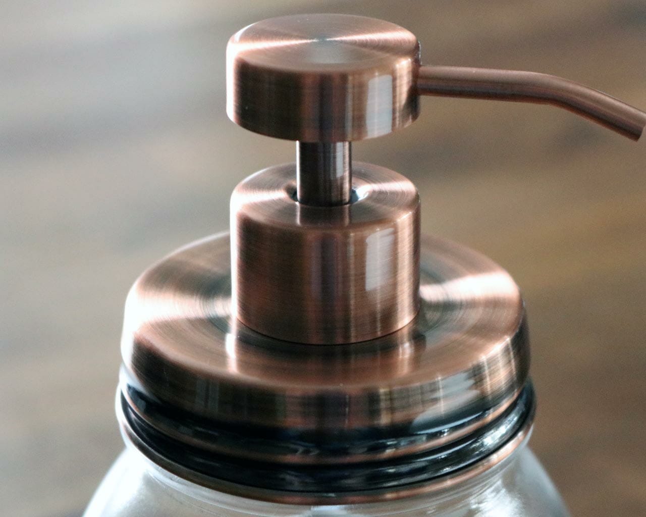 Vintage Copper Soap Pump Lid Kit for Regular Mouth Mason Jars - Concordia Style Boutique