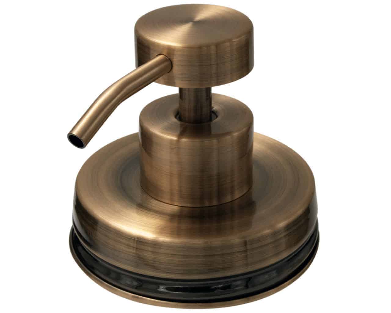 Vintage Copper Soap Pump Lid Kit for Regular Mouth Mason Jars - Concordia Style Boutique