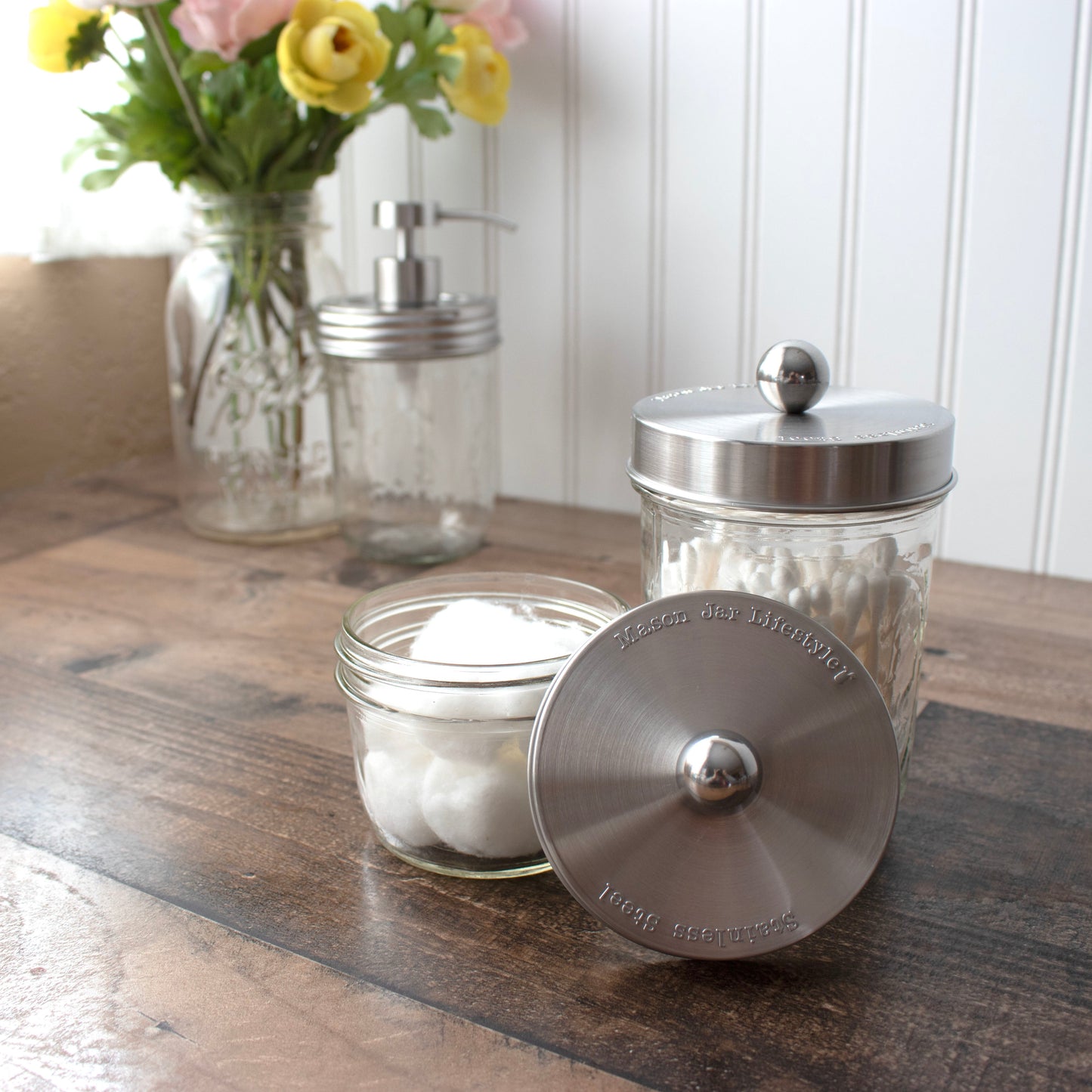 Apothecary Stainless Steel Lid for Mason Jars - Concordia Style Boutique