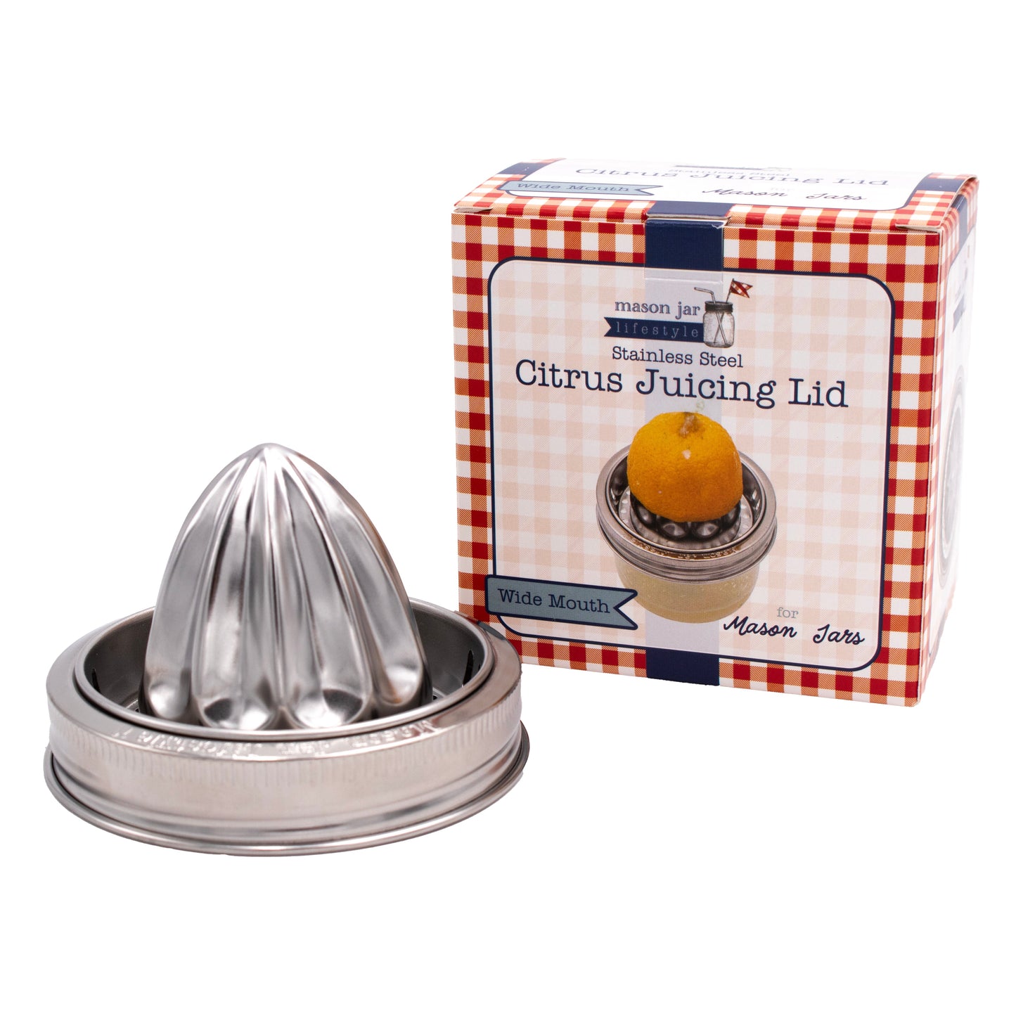 Juicing Stainless Steel Lid for Wide Mouth Mason Jars - Concordia Style Boutique