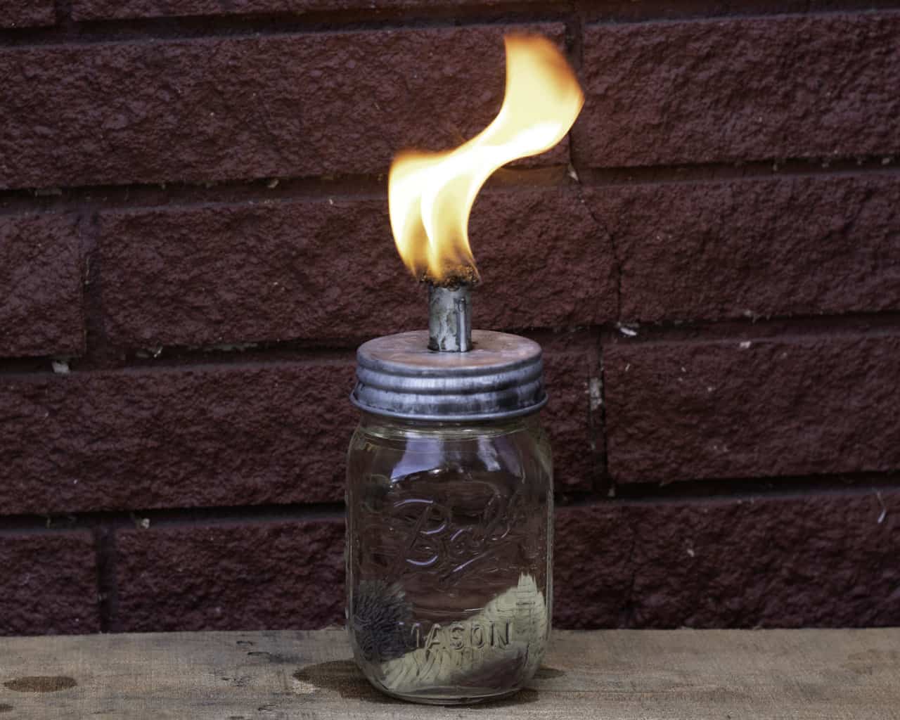 Tiki Torch Oil Lamp Galvanized Metal Lid for Mason Jars - Concordia Style Boutique