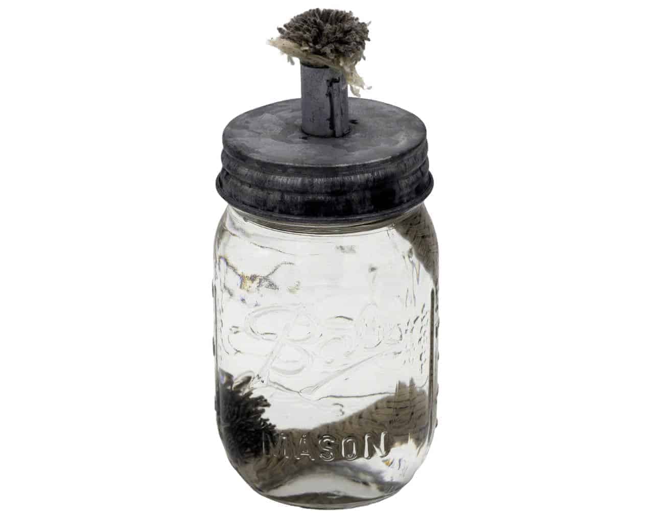 Tiki Torch Oil Lamp Galvanized Metal Lid for Mason Jars - Concordia Style Boutique