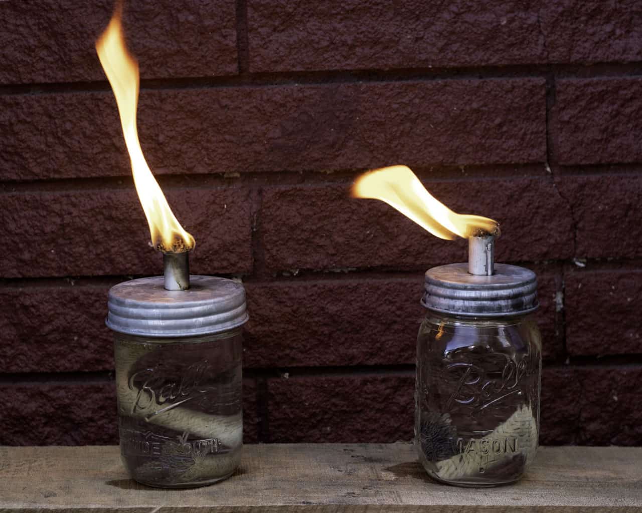 Tiki Torch Oil Lamp Galvanized Metal Lid for Mason Jars - Concordia Style Boutique