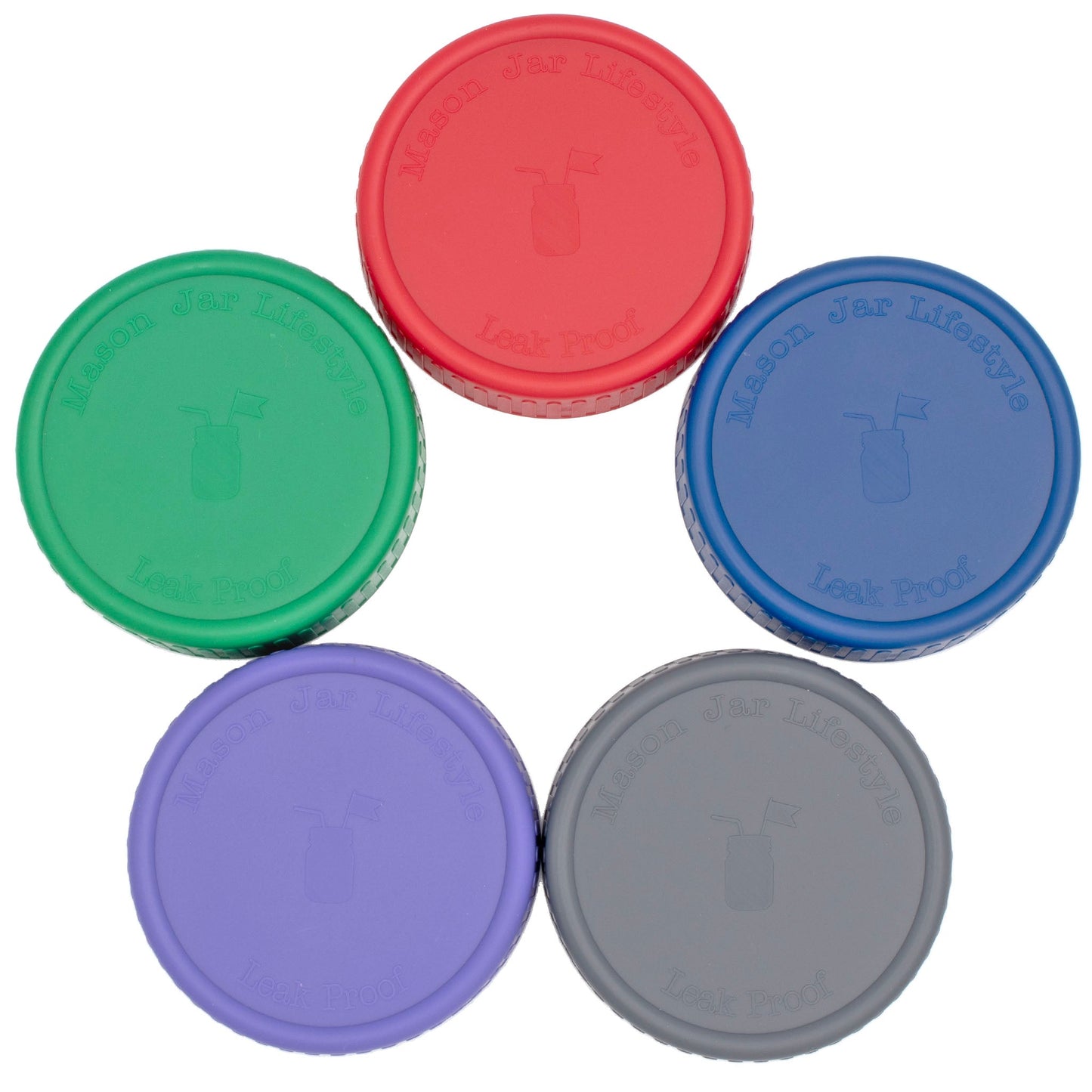 Leak Proof Plastic Storage Lids with Silicone Liners for Mason Jars - Concordia Style Boutique