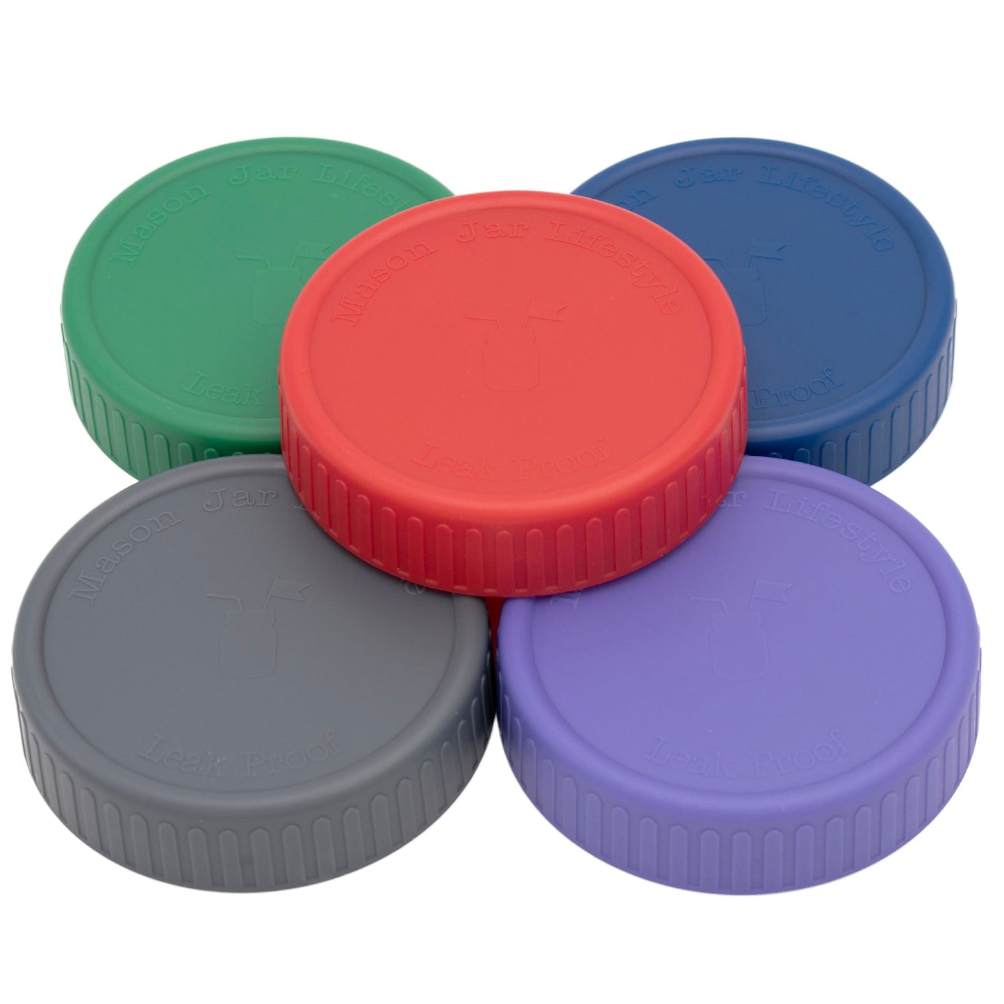 Leak Proof Plastic Storage Lids with Silicone Liners for Mason Jars - Concordia Style Boutique