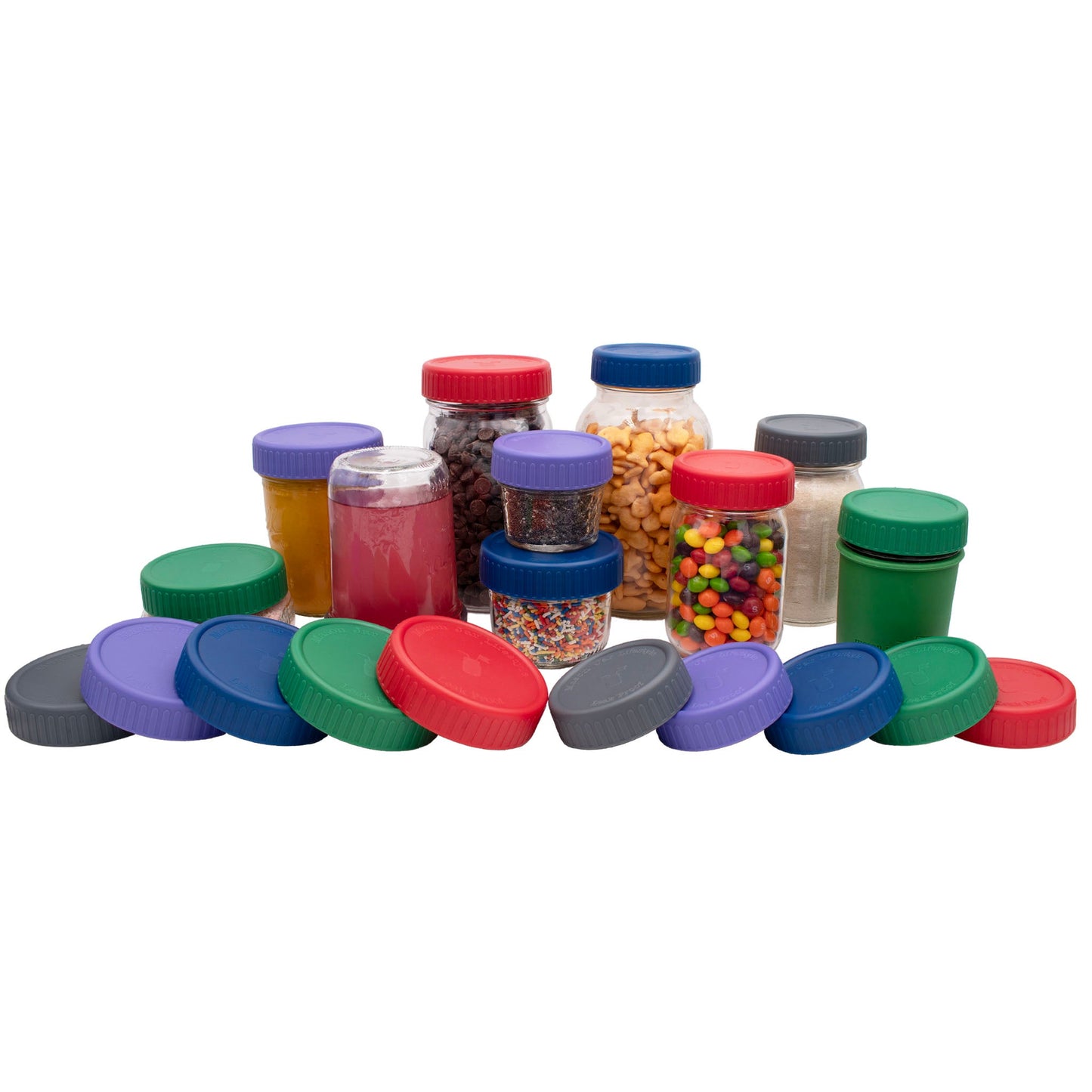 Leak Proof Plastic Storage Lids with Silicone Liners for Mason Jars - Concordia Style Boutique