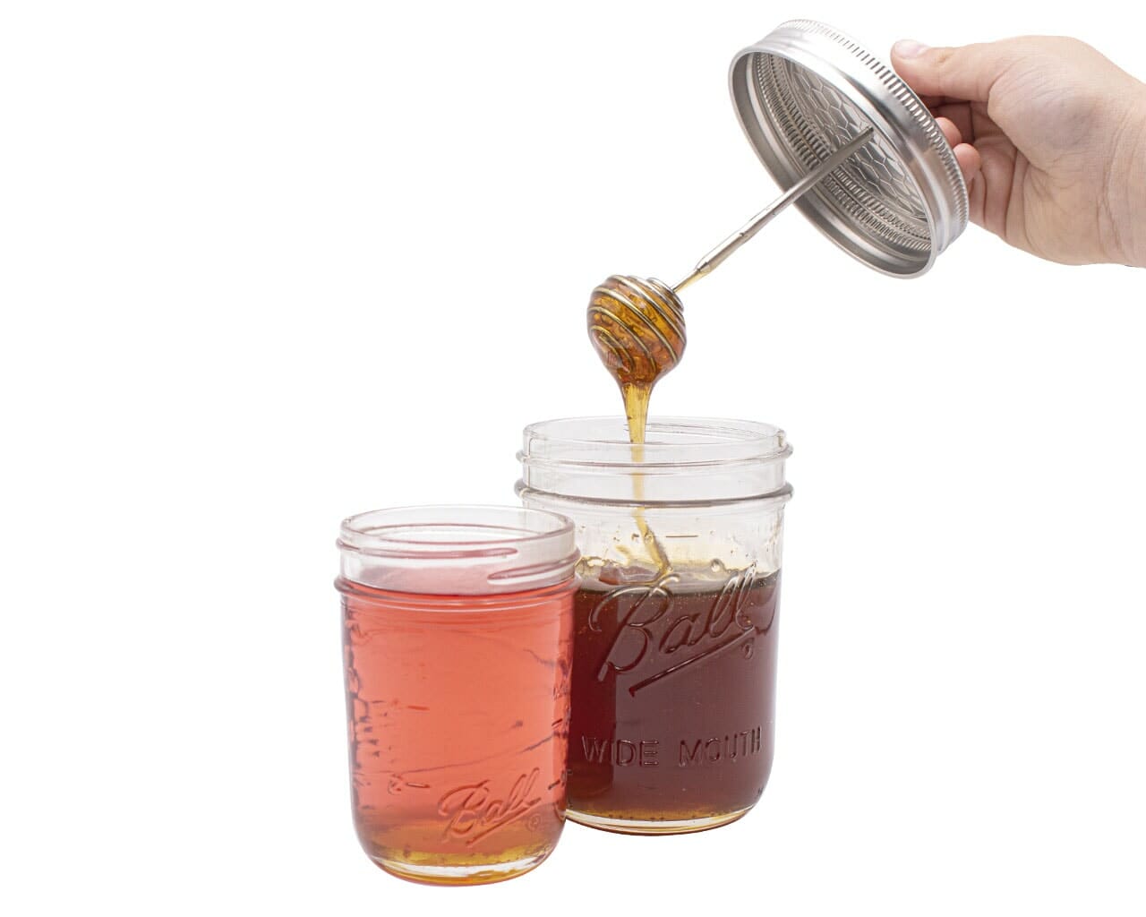Honey Dipper Stainless Steel Lid for Mason Jars - Concordia Style Boutique