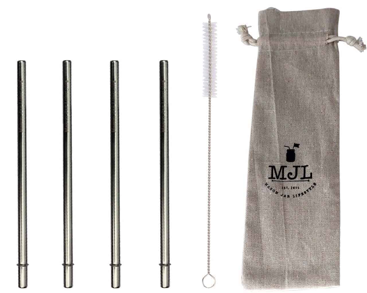 Medium Safer Rounded End Stainless Steel Straw for Pint Mason Jars - Concordia Style Boutique