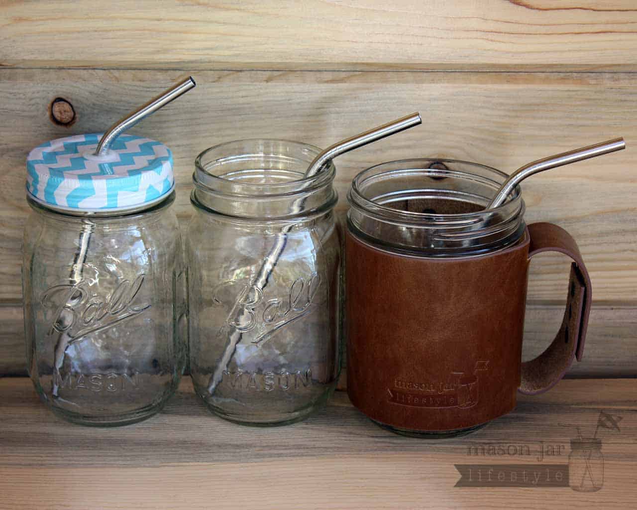 Combo 6 Pack Thin Bent Stainless Steel Straws for Mason Jars - Premium Mason Jar from Mason Jar Lifestyle - Just $14.99! Shop now at Concordia Style Boutique
