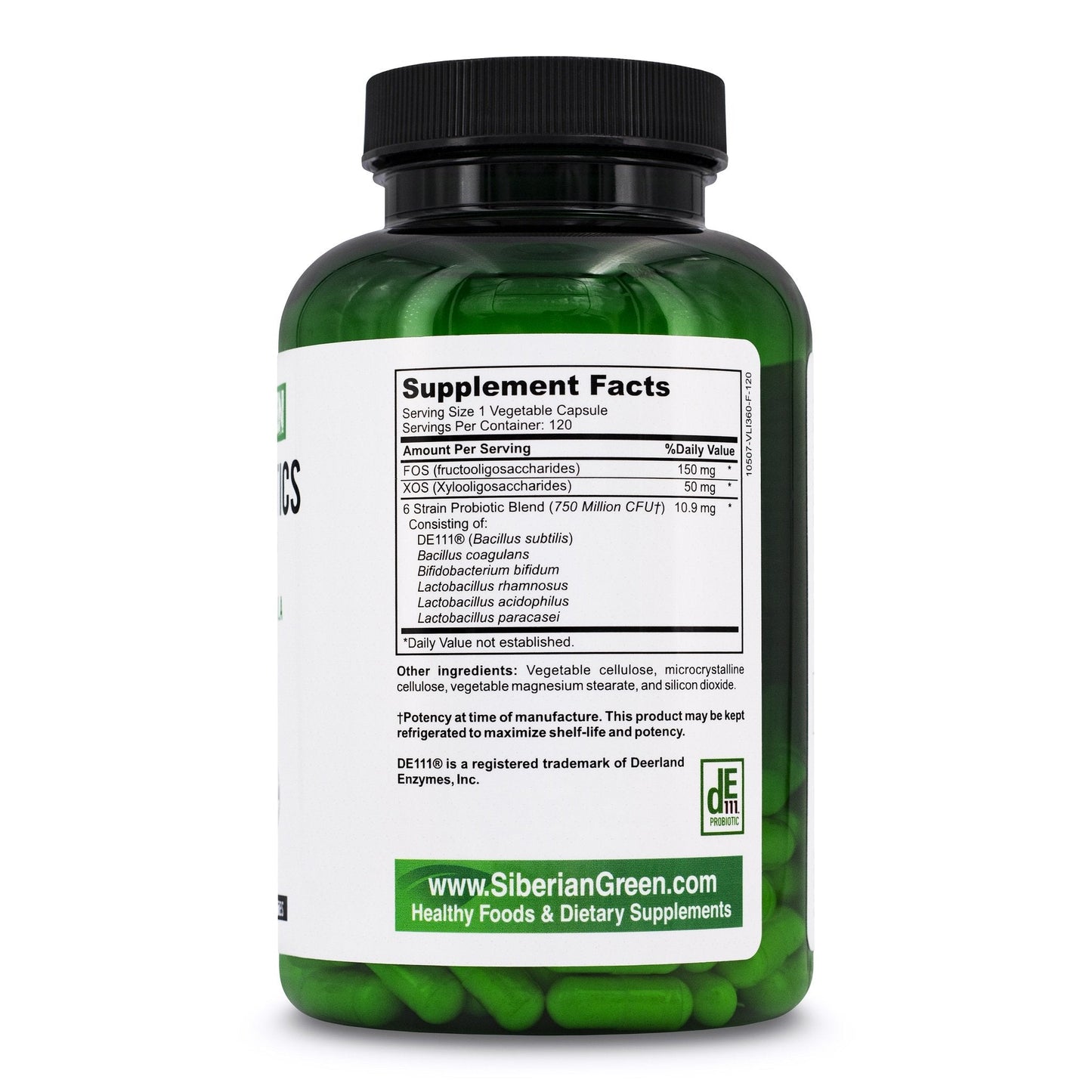 6 Super Probiotics Siberian Green Bifido & Lacto Acidophilus 120 Caps - Concordia Style Boutique