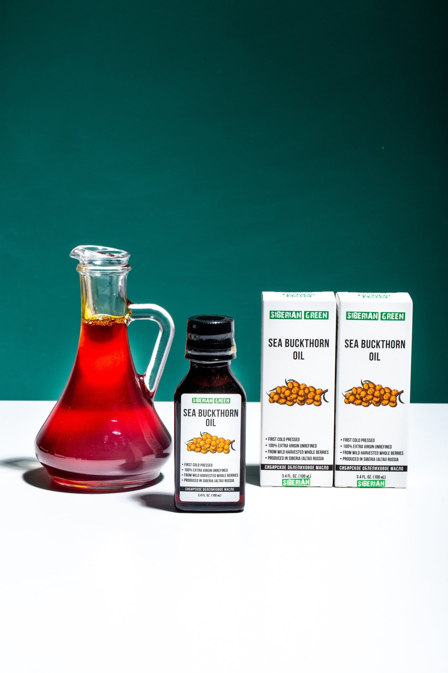 Siberian Sea Buckthorn Oil | 100% Extra Virgin Cold Pressed | 100ml - Concordia Style Boutique