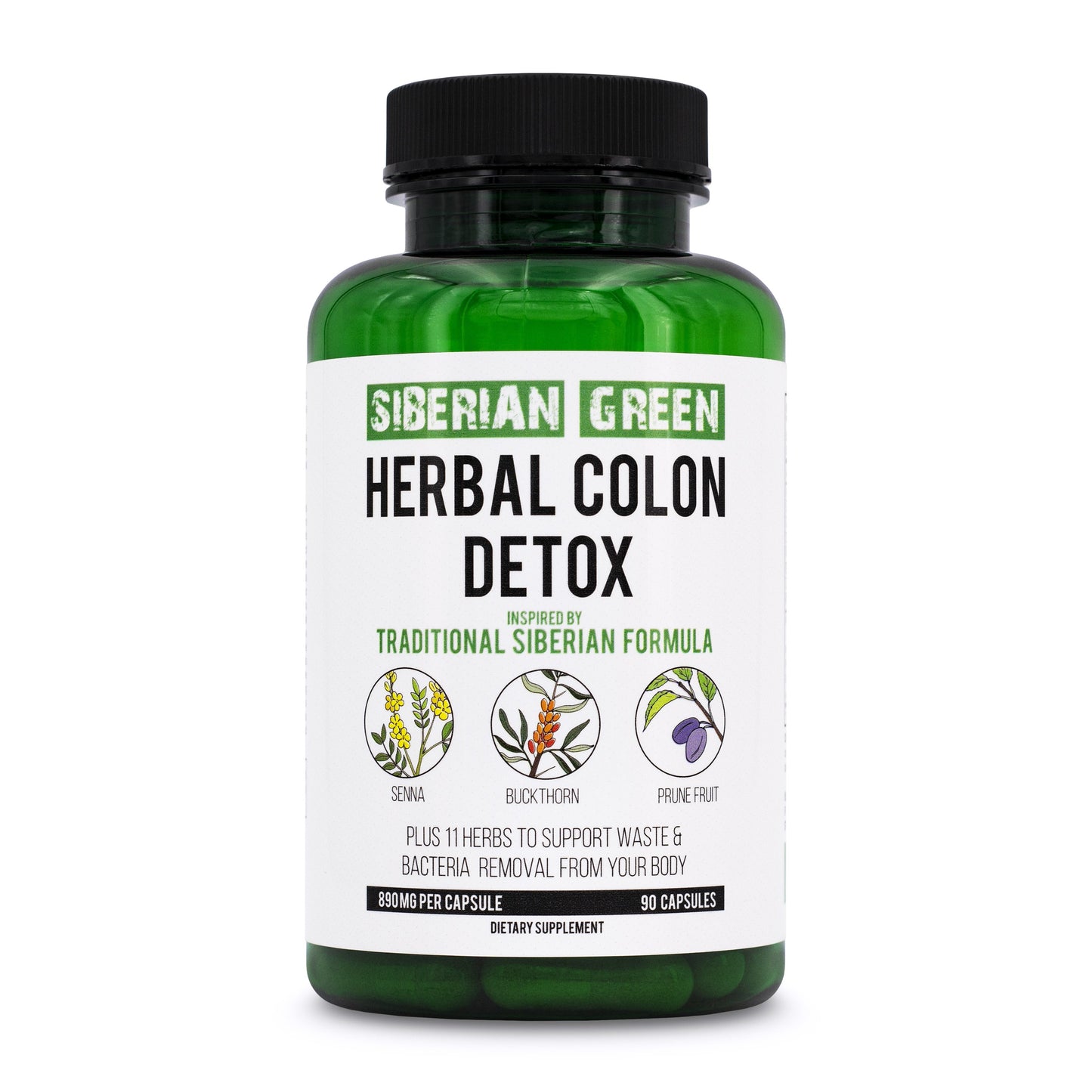 Siberian Green Herbal Colon Detox - 90 Capsules - Concordia Style Boutique