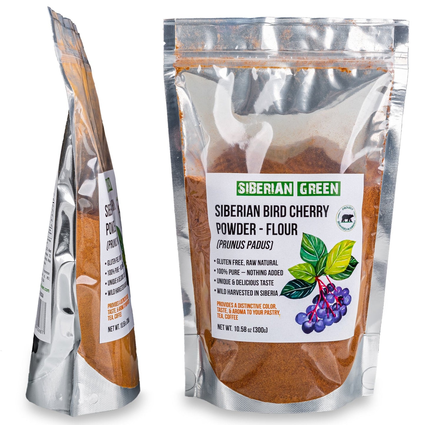 Premium Wild-Harvested Bird Cherry Flour, 300g – Natural & Nutrient-Rich - Concordia Style Boutique
