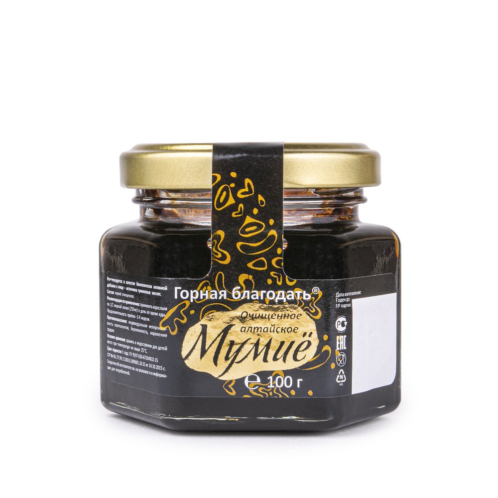 Siberian Shilajit Altai Mumijo Resin | Mountain Grace 100g (Sachera-Med) - Concordia Style Boutique