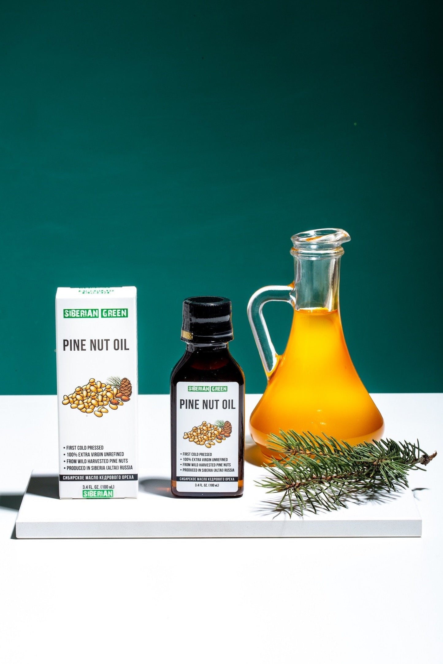 Extra Virgin Siberian Pine Nut Oil – 100% Pure & Cold Pressed - Concordia Style Boutique