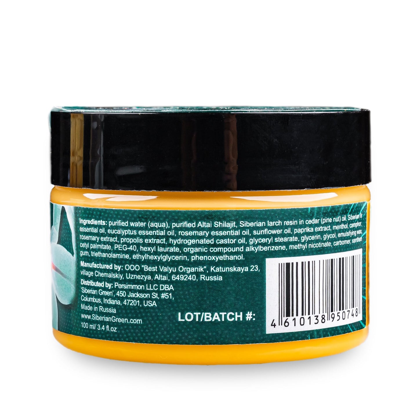 Altai Cream-Gel “Warm Muscles & Joints” with Shilajit Pine Nut Essential Oils Resin and Herbs 100ml - Concordia Style Boutique