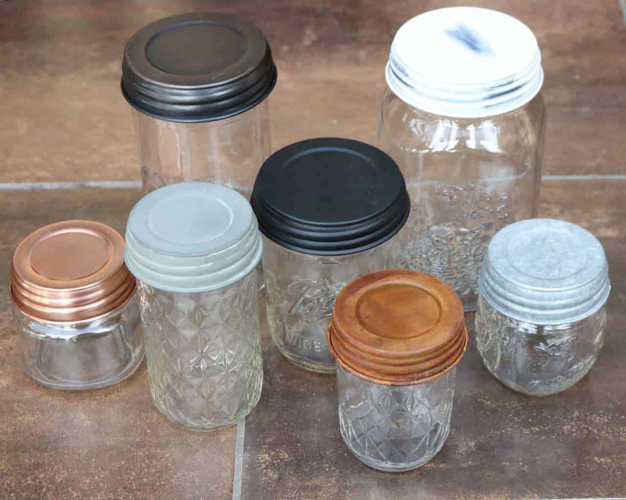 Shiny Copper Decorative Mason Jar Lids 4 Pack - Concordia Style Boutique