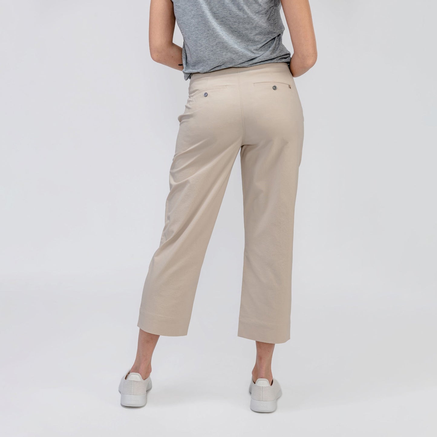 Women's Pace Poplin Cropped Chino - Buff - Concordia Style Boutique
