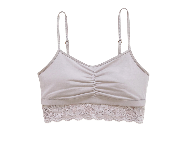 Astrid Bralette with Lace, Mauve