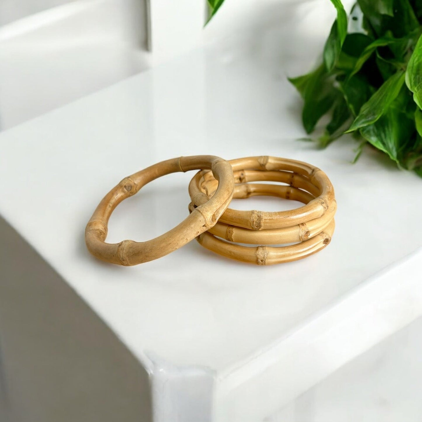 Natural Bamboo Bangle Bracelet - Concordia Style Boutique