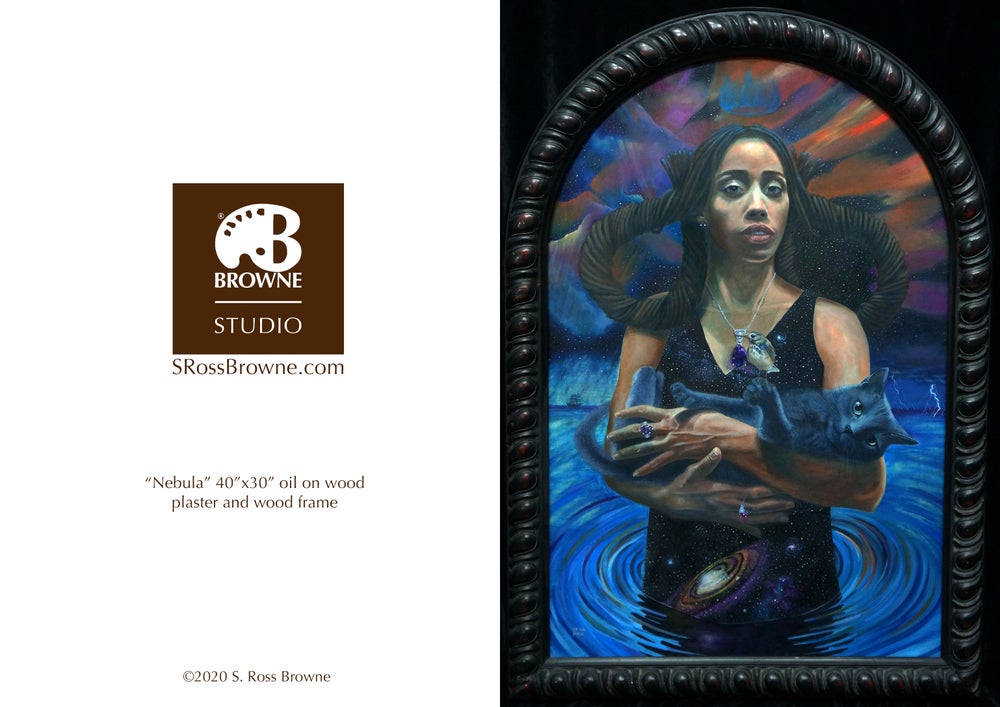 'NEBULA' S. Ross Browne Greeting Card: 5x7 Frame Ready