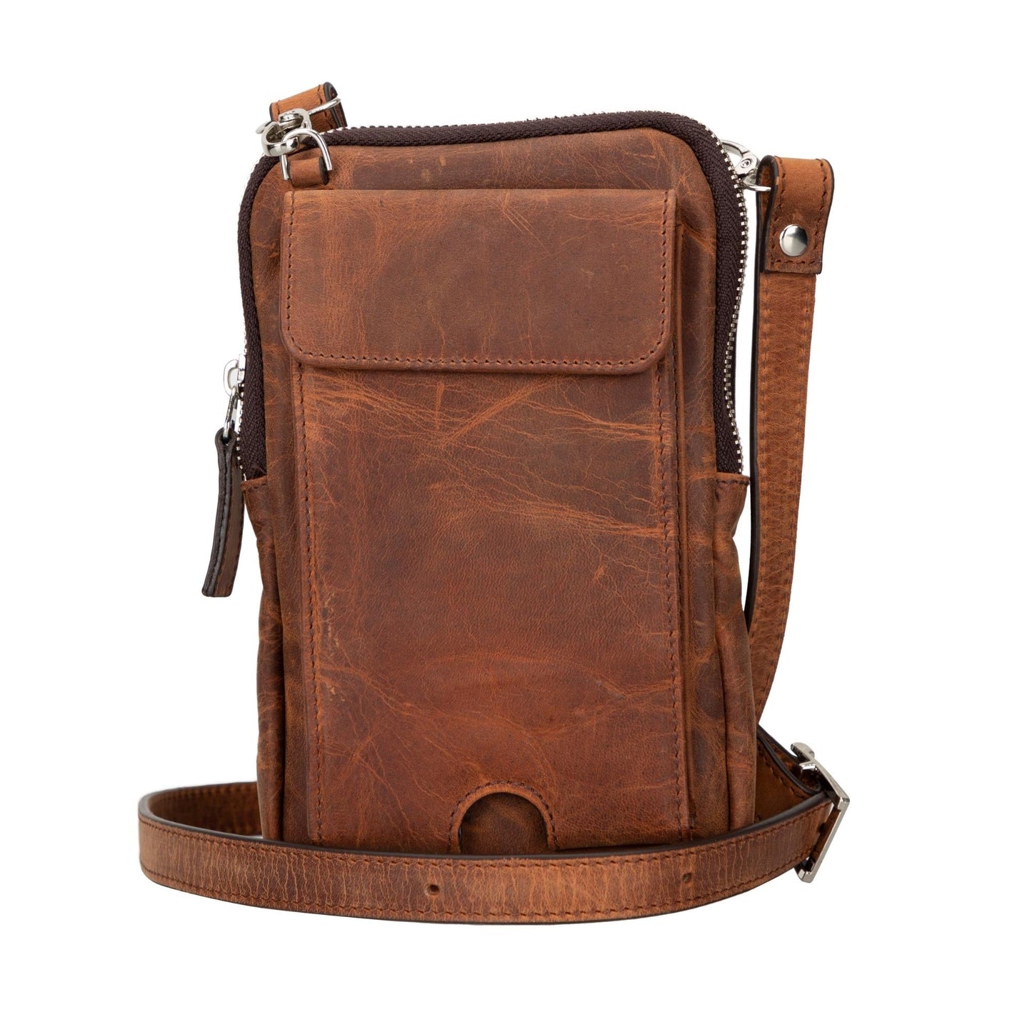 Niagara Leather Crossbody Phone Bag for Men - Concordia Style Boutique