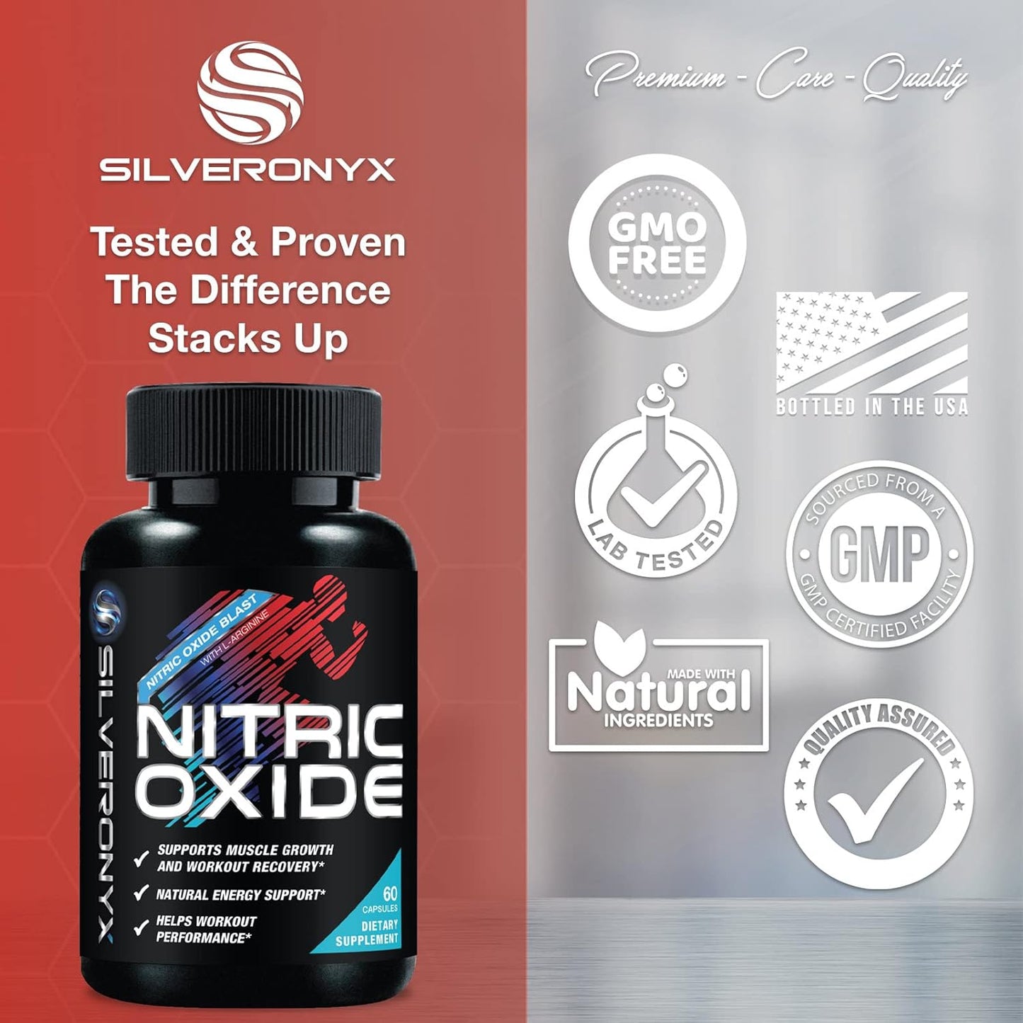 Nitric Oxide Supplement for Men – Energy & Blood Flow Boost