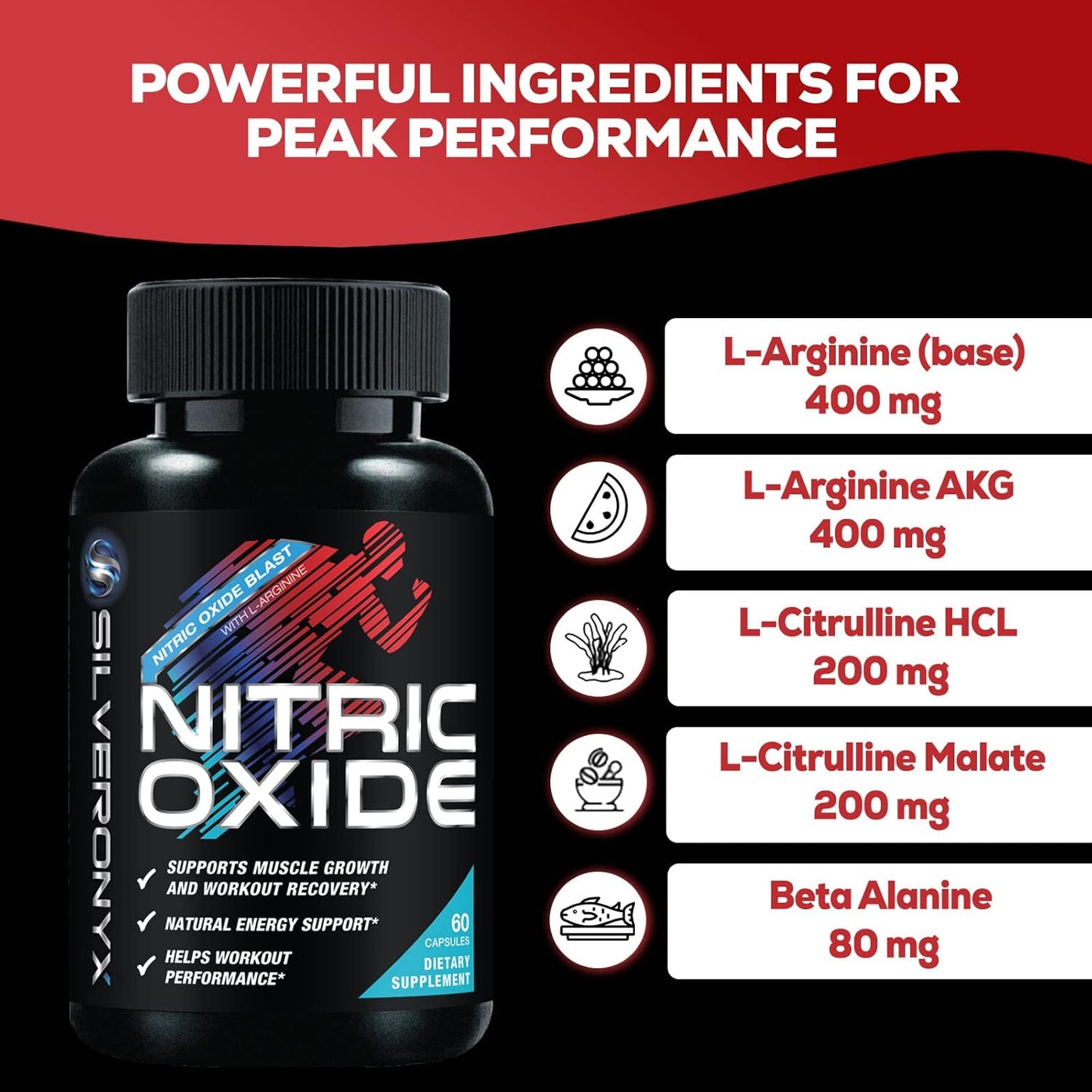Nitric Oxide Supplement for Men – Energy & Blood Flow Boost