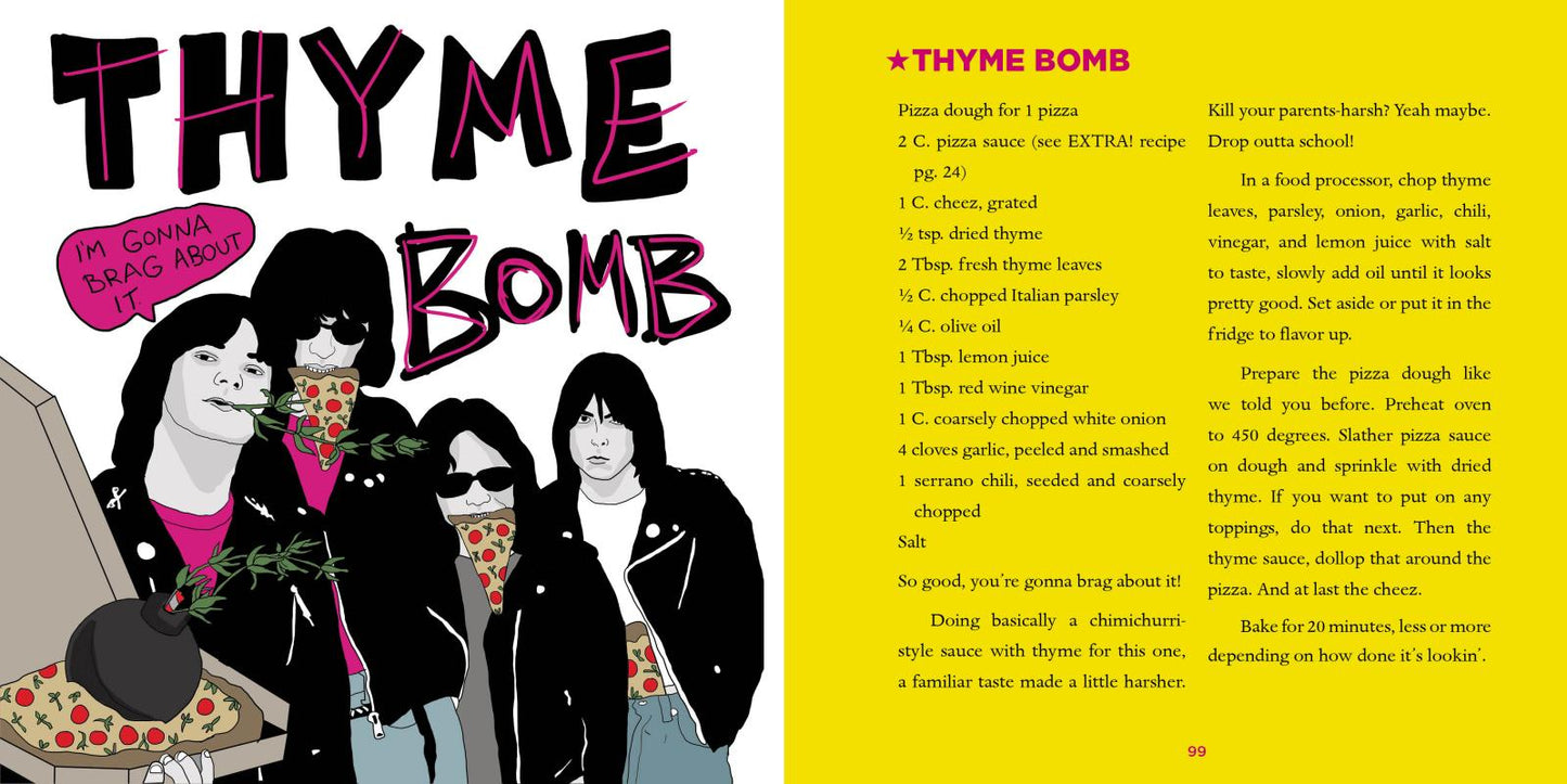 Hey Ho Let's Dough!: 1! 2! 3! 40 Vegan Pizza Recipes Unrelated to the Ramones - Independent publisher and distributor, made in USA - Concordia Style Boutique