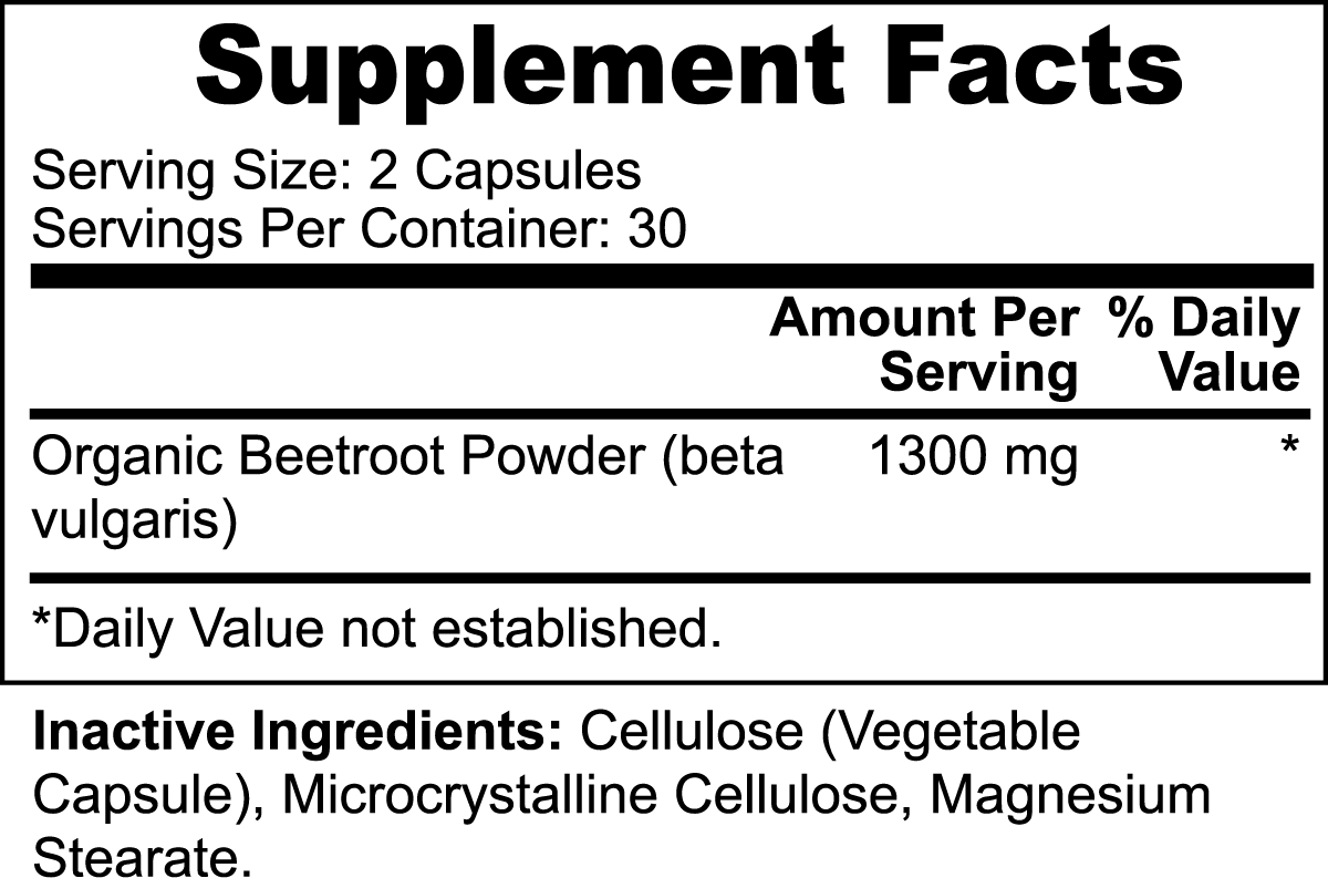 Organic Beetroot Capsuled Powder, 60 ct. - Concordia Style Boutique