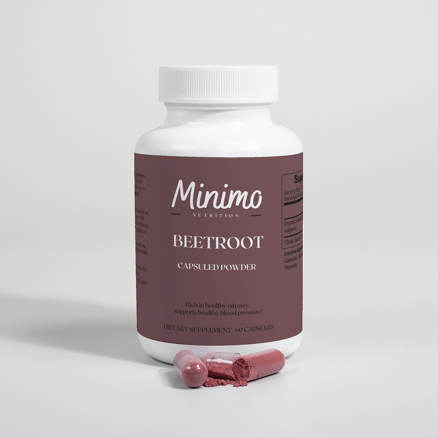 Organic Beetroot Capsuled Powder, 60 ct. - Concordia Style Boutique
