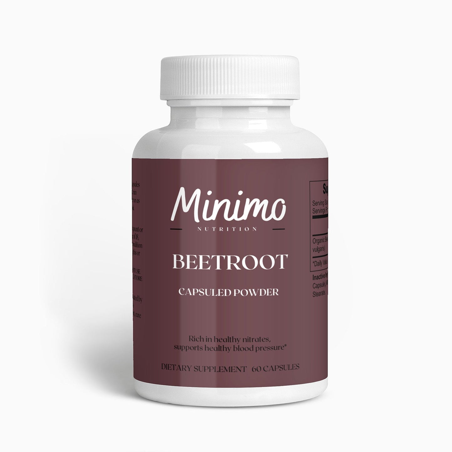 Organic Beetroot Capsuled Powder, 60 ct. - Concordia Style Boutique