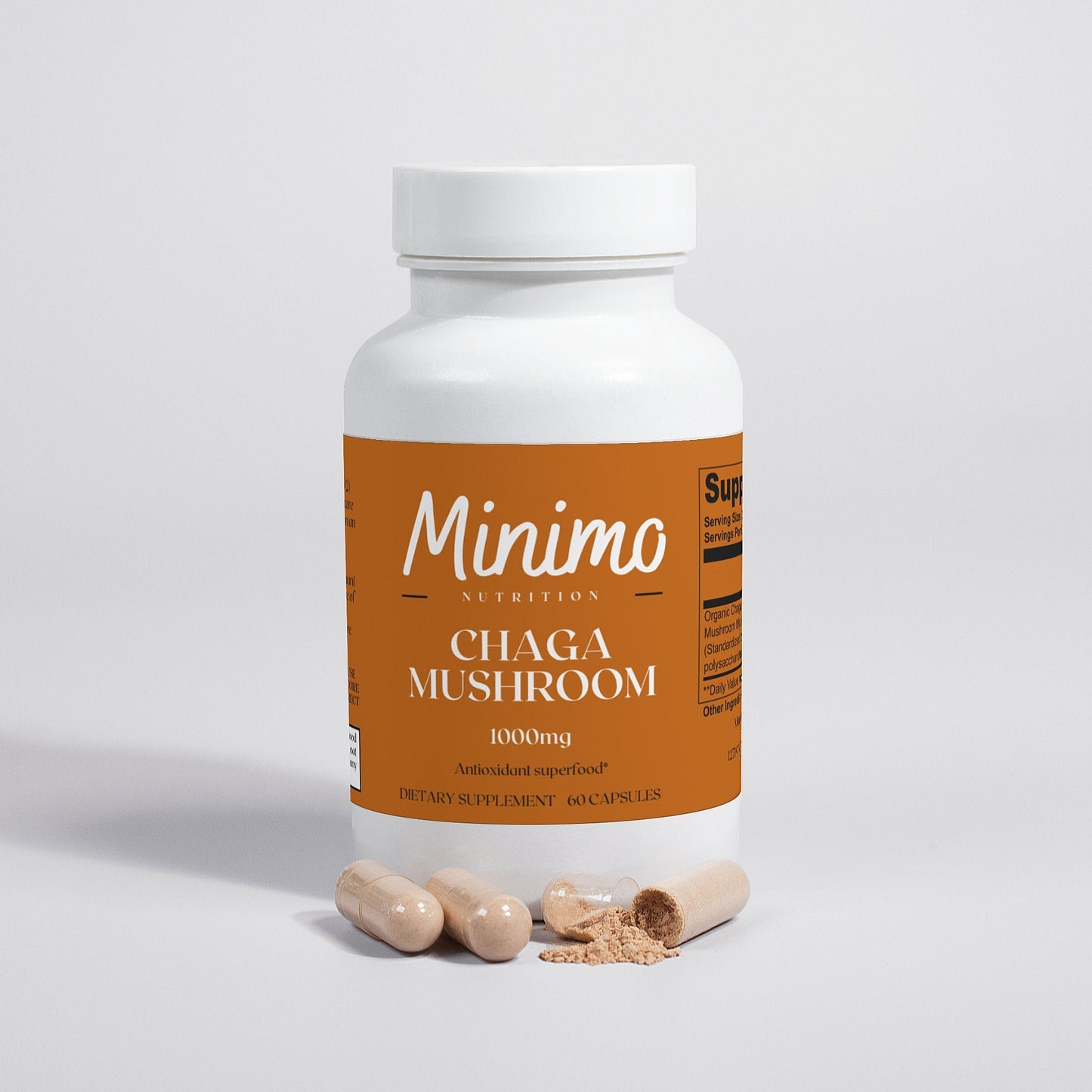 Organic Chaga Mushroom, 60 ct. - Concordia Style Boutique