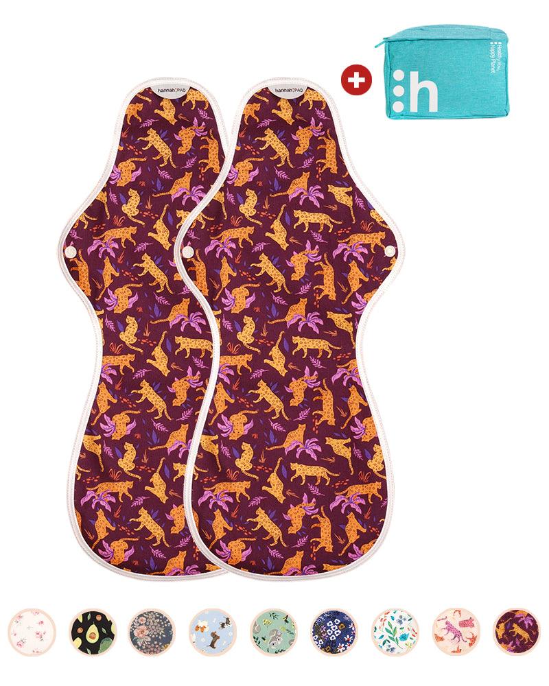 Organic Reusable Pads - 2 Super Ultra Pads - Concordia Style Boutique