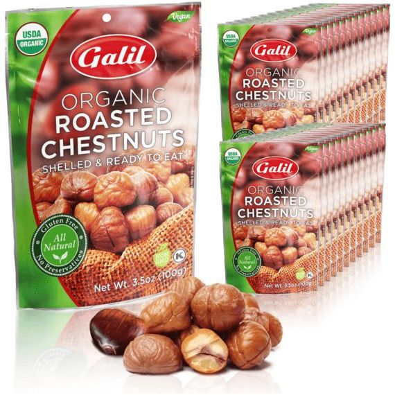 Organic Roasted Chestnuts | Peeled & Ready to Eat | 3.5 oz | Galil - Concordia Style Boutique