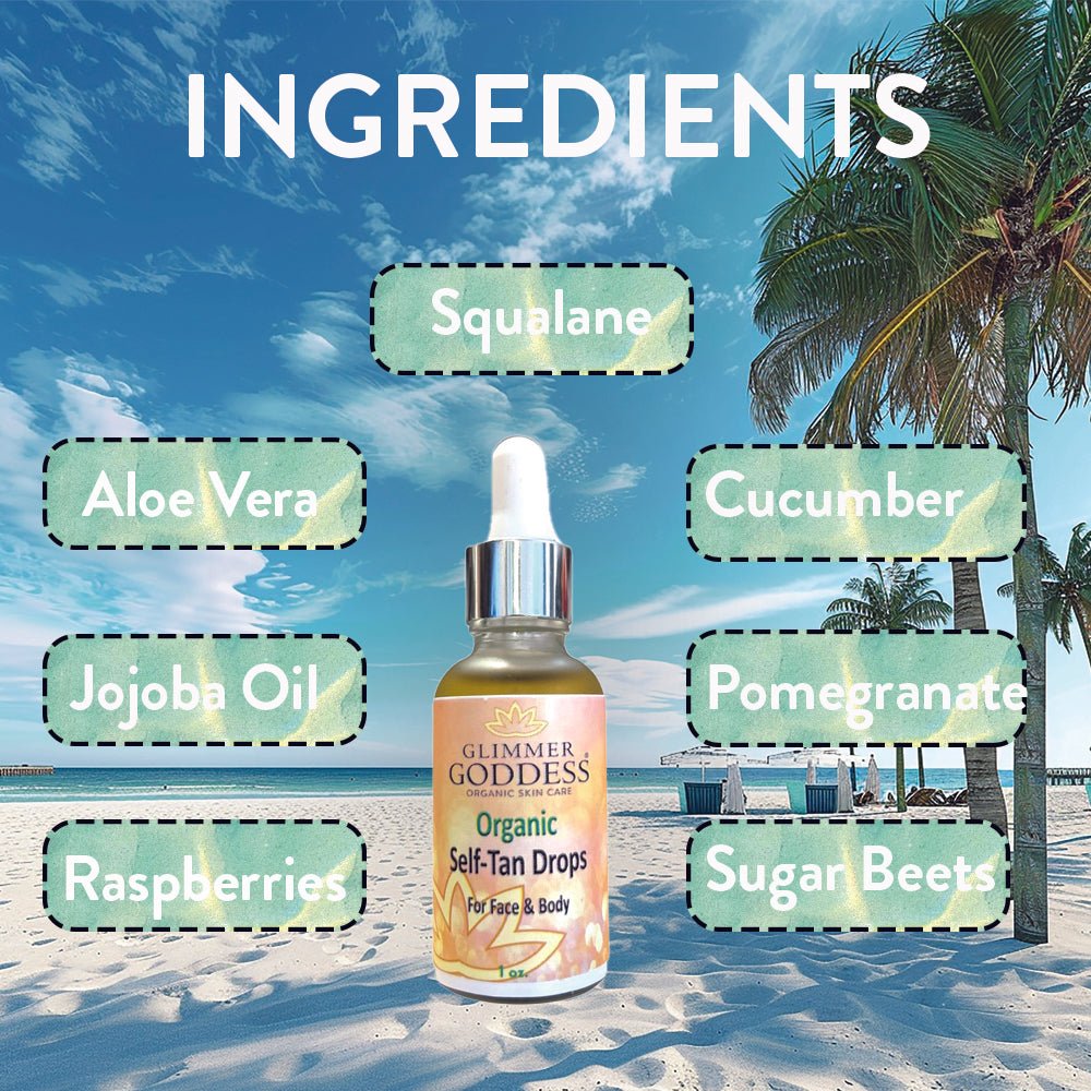 Organic Self Tan Drops for Face & Body 1 oz. - Concordia Style Boutique