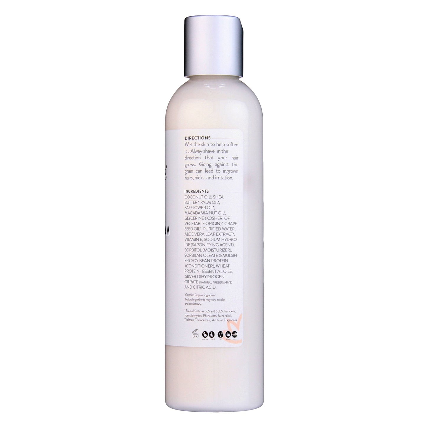 Glimmer Goddess’ Best Organic Shave Cream with Aloe, Coconut Oil, & Shea Butter - Concordia Style Boutique