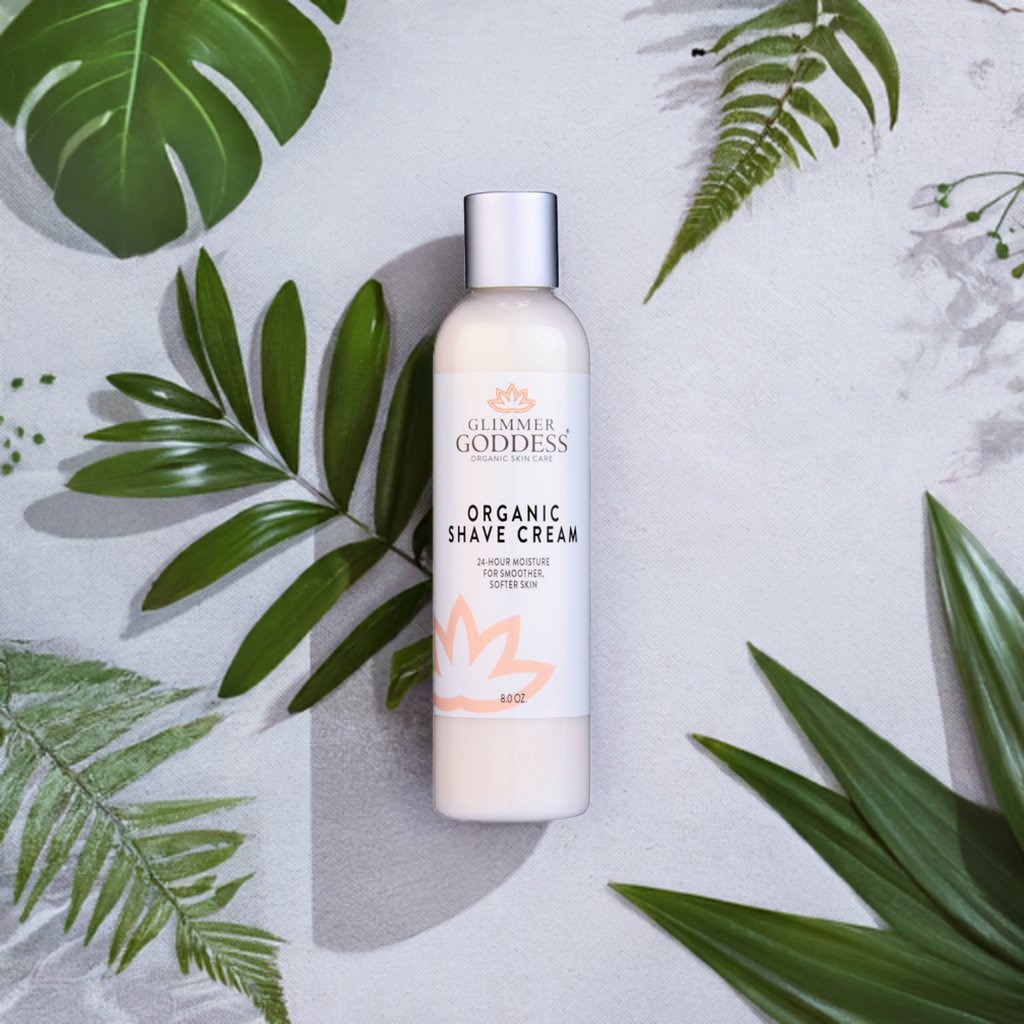 Glimmer Goddess’ Best Organic Shave Cream with Aloe, Coconut Oil, & Shea Butter - Concordia Style Boutique