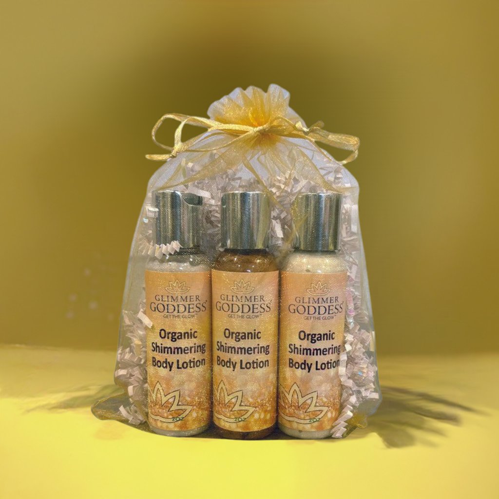 Organic Shimmer Body Lotion Travel Size Gift Set - Concordia Style Boutique
