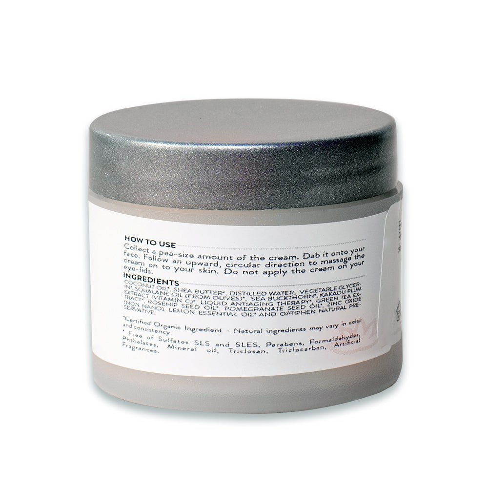 Organic Vitamin C Face Cream Reef-Safe SPF 30 - Brightens and Tightens Skin - Concordia Style Boutique