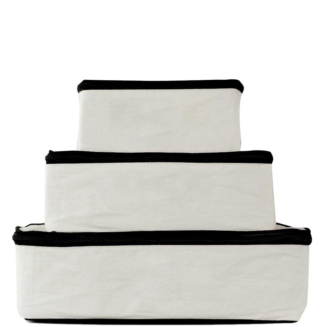 Cotton Packing Cubes, 3-pack Cream - Concordia Style Boutique