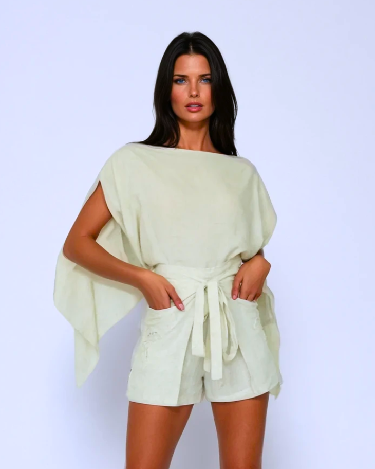 Cape Top - Linen - Concordia Style Boutique