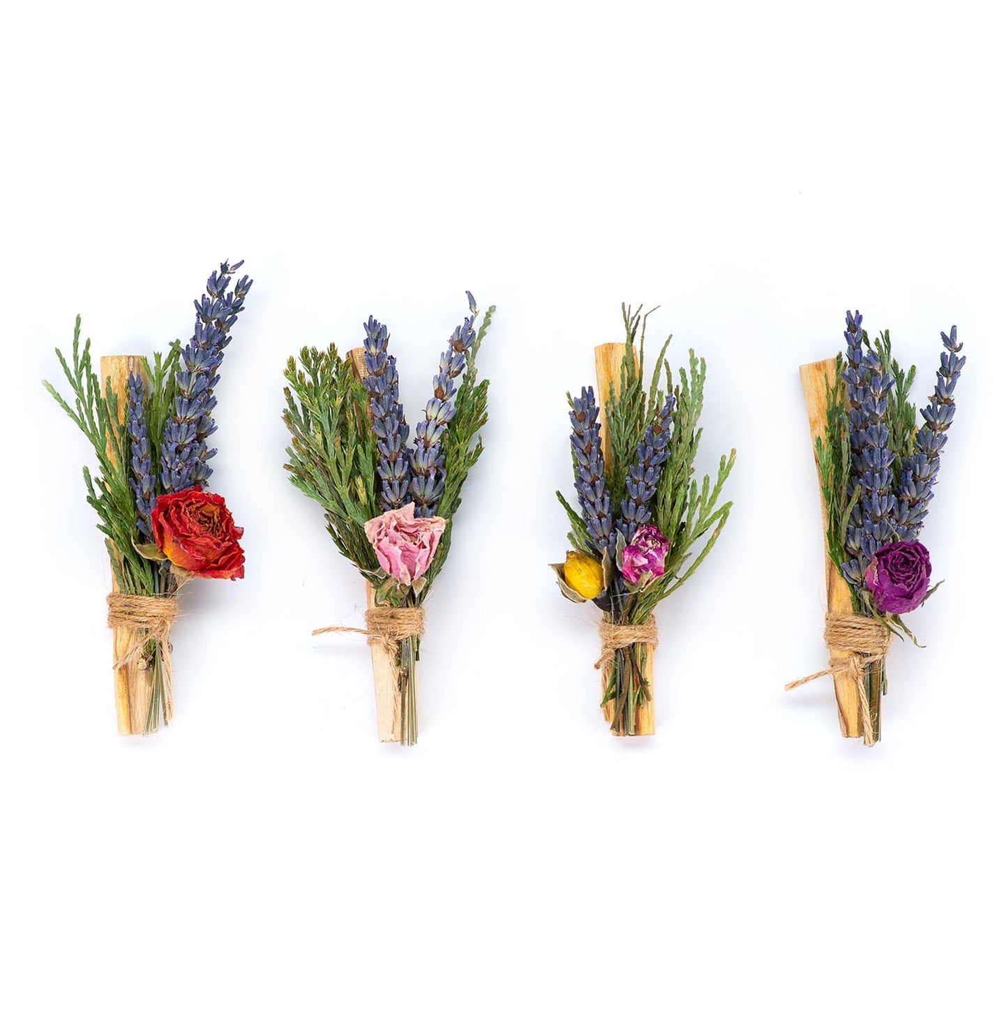 Palo Santo Flora Bundle with Lavender, Cedar, and Roses - Concordia Style Boutique