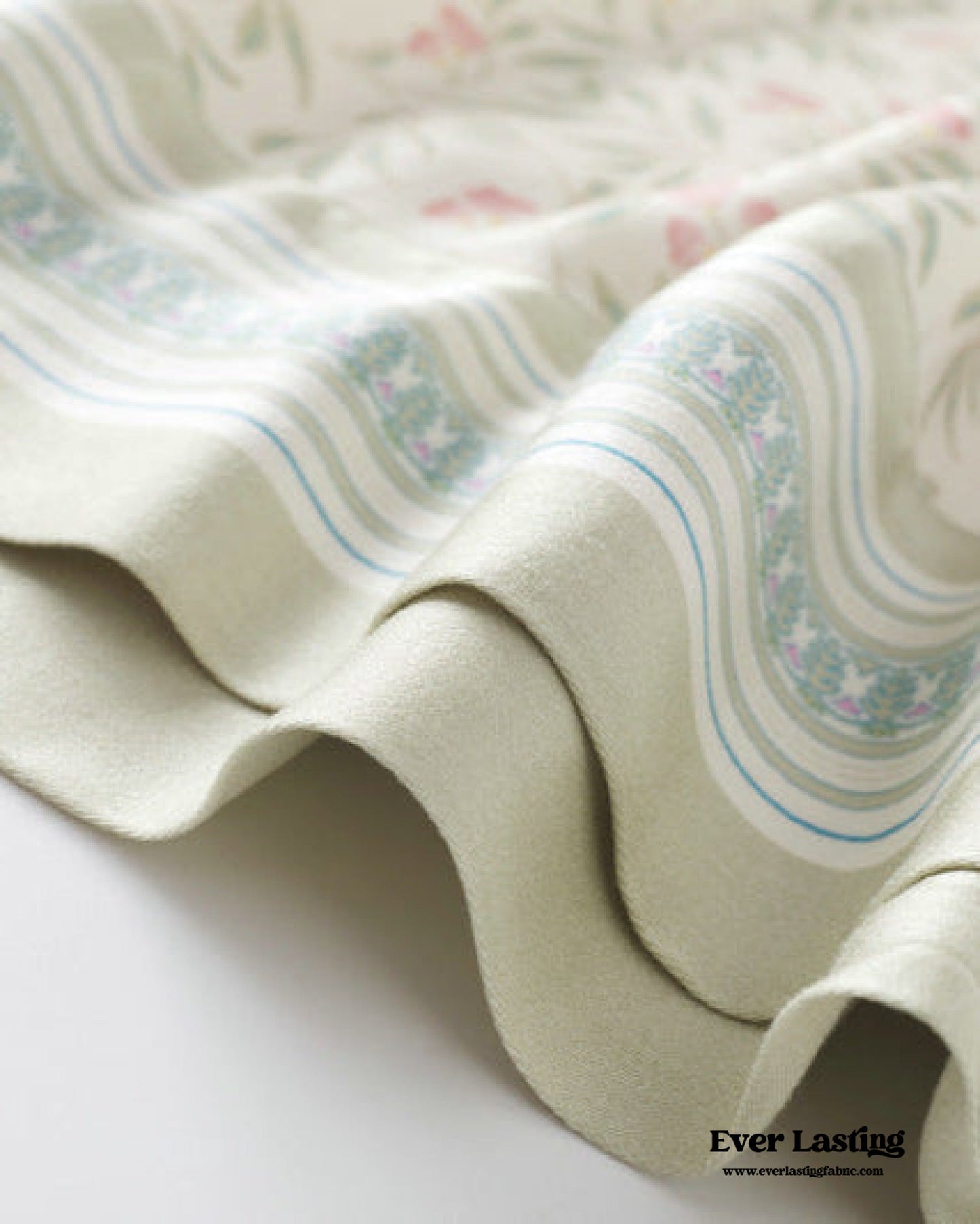 Pastoral Floral Long-Sleeve Long-Pants Pajama Set