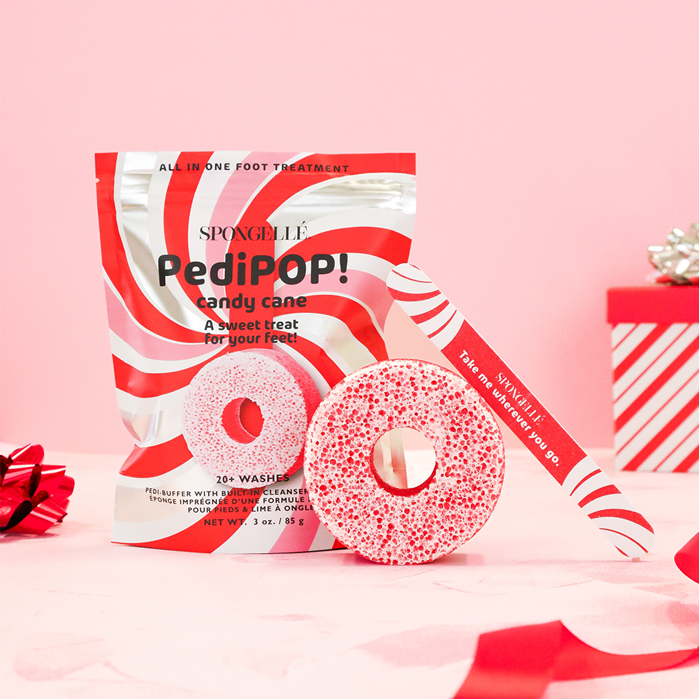 Candy Cane | Holiday PediPOP! Pedi Buffer & Nail File - Concordia Style Boutique